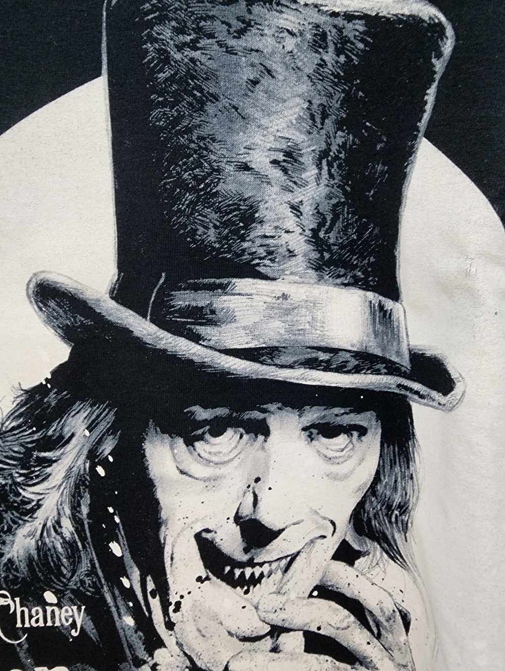 New Fright Rags Lon Chaney London After Midnight Graphic Tee - Black, 4XL - Picture 3 of 4